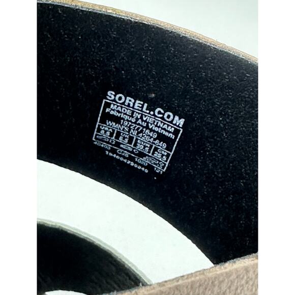 Sorel Women's Ella II Flat Slide Sandals Mauve Vapor Snakeskin 8.5 - Picture 7 of 7